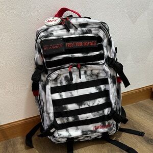 UFC Special Edition Wolfpack Men’s Black & White Tie-Dye Tactical Backpack